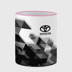 Кружка 3D TOYOTA, цвет: 3D-розовый кант — фото 2