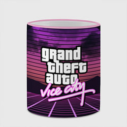Кружка 3D GTA VICE CITY, цвет: 3D-розовый кант — фото 2