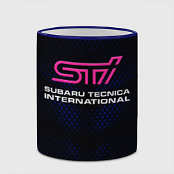 Кружка 3D SUBARU STI Z, цвет: 3D-синий кант — фото 2