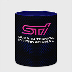 Кружка 3D SUBARU STI Z, цвет: 3D-белый + синий — фото 2