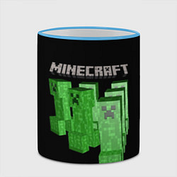 Кружка 3D MINECRAFT CREEPER, цвет: 3D-небесно-голубой кант — фото 2