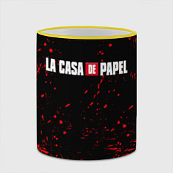 Кружка 3D La Casa de Papel спина Z, цвет: 3D-желтый кант — фото 2
