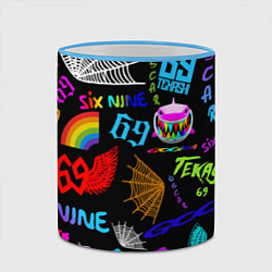 Кружка 3D 6IX9INE, цвет: 3D-небесно-голубой кант — фото 2