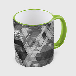 Кружка 3D NISSAN, цвет: 3D-светло-зеленый кант