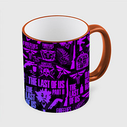 Кружка 3D THE LAST OF US 2, цвет: 3D-оранжевый кант