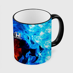 Кружка 3D HONDA, цвет: 3D-черный кант