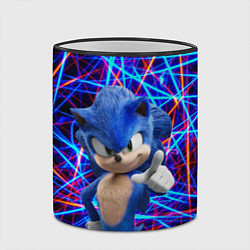 Кружка 3D Sonic, цвет: 3D-черный кант — фото 2