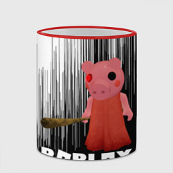 Кружка 3D Roblox Piggy, цвет: 3D-красный кант — фото 2