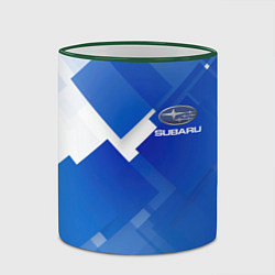 Кружка 3D SUBARU, цвет: 3D-зеленый кант — фото 2