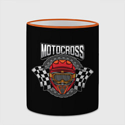 Кружка 3D Motocross Champion Z, цвет: 3D-оранжевый кант — фото 2