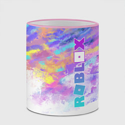 Кружка 3D Roblox, цвет: 3D-розовый кант — фото 2