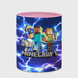 Кружка 3D MINECRAFT МАЙНКРАФТ, цвет: 3D-белый + розовый — фото 2