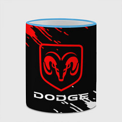 Кружка 3D DODGE, цвет: 3D-небесно-голубой кант — фото 2