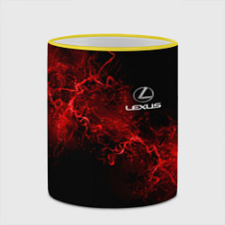 Кружка 3D LEXUS, цвет: 3D-желтый кант — фото 2