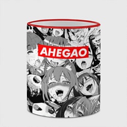 Кружка 3D AHEGAO АХЕГАО, цвет: 3D-красный кант — фото 2