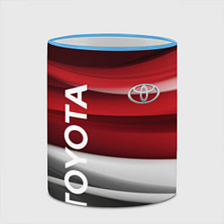Кружка 3D TOYOTA, цвет: 3D-небесно-голубой кант — фото 2