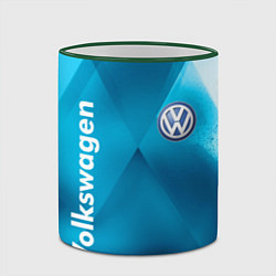 Кружка 3D VOLKSWAGEN, цвет: 3D-зеленый кант — фото 2
