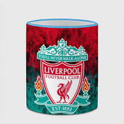 Кружка 3D LIVERPOOL, цвет: 3D-небесно-голубой кант — фото 2