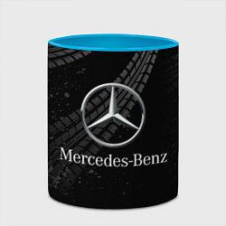 Кружка 3D MERCEDES, цвет: 3D-белый + небесно-голубой — фото 2