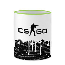 Кружка 3D COUNTER STRIKE, цвет: 3D-светло-зеленый кант — фото 2