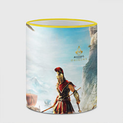 Кружка 3D AssassinS Creed Origins odyssey, цвет: 3D-желтый кант — фото 2