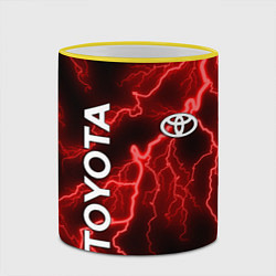 Кружка 3D TOYOTA, цвет: 3D-желтый кант — фото 2