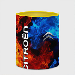 Кружка 3D CITROEN, цвет: 3D-белый + желтый — фото 2
