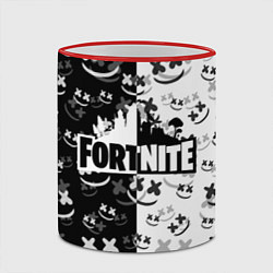 Кружка 3D FORTNITE MARSHMELLO, цвет: 3D-красный кант — фото 2