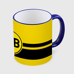 Кружка 3D BORUSSIA DORTMUND, цвет: 3D-синий кант