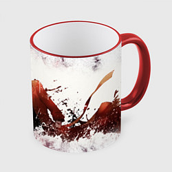 Кружка 3D Дазай, цвет: 3D-красный кант