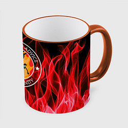 Кружка 3D FIRE, цвет: 3D-оранжевый кант