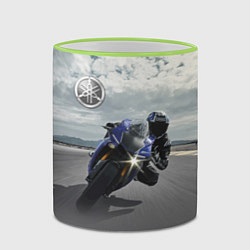 Кружка 3D Yamaha, цвет: 3D-светло-зеленый кант — фото 2