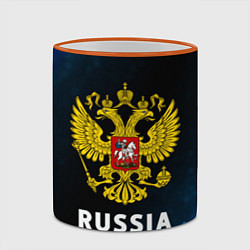 Кружка 3D RUSSIA РОССИЯ, цвет: 3D-оранжевый кант — фото 2