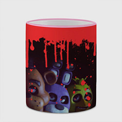 Кружка 3D Five Nights At Freddys, цвет: 3D-розовый кант — фото 2