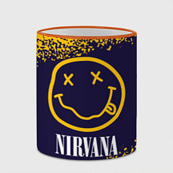 Кружка 3D NIRVANA НИРВАНА, цвет: 3D-оранжевый кант — фото 2
