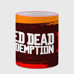 Кружка 3D RED DEAD REDEMPTION 2, цвет: 3D-розовый кант — фото 2