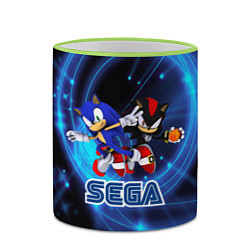 Кружка 3D Sonic SEGA, цвет: 3D-светло-зеленый кант — фото 2