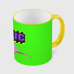 Кружка 3D Toxic, цвет: 3D-желтый кант