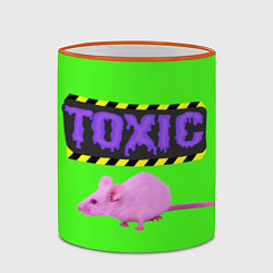 Кружка 3D Toxic, цвет: 3D-оранжевый кант — фото 2