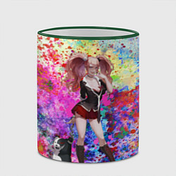 Кружка 3D Джунко Эношима, цвет: 3D-зеленый кант — фото 2