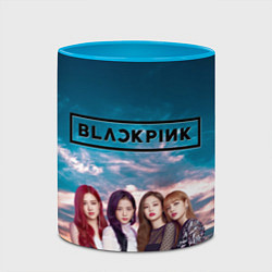 Кружка 3D BlackPink, цвет: 3D-белый + небесно-голубой — фото 2