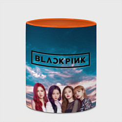 Кружка 3D BlackPink, цвет: 3D-белый + оранжевый — фото 2