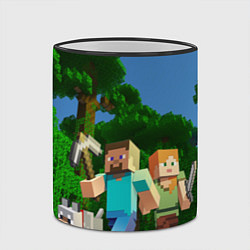 Кружка 3D Minecraft, цвет: 3D-черный кант — фото 2