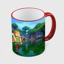 Кружка 3D Minecraft, цвет: 3D-красный кант