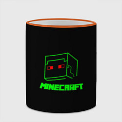 Кружка 3D Minecraft, цвет: 3D-оранжевый кант — фото 2