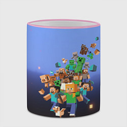 Кружка 3D Minecraft, цвет: 3D-розовый кант — фото 2