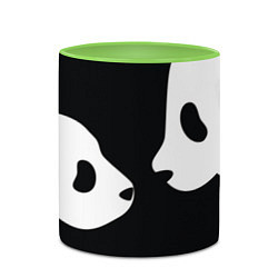 Кружка 3D Panda, цвет: 3D-белый + светло-зеленый — фото 2