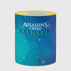 Кружка 3D Assassins Creed Valhalla, цвет: 3D-желтый кант — фото 2