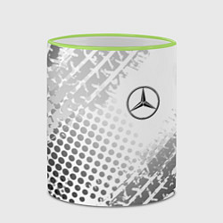 Кружка 3D Mercedes-Benz, цвет: 3D-светло-зеленый кант — фото 2