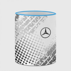 Кружка 3D Mercedes-Benz, цвет: 3D-небесно-голубой кант — фото 2